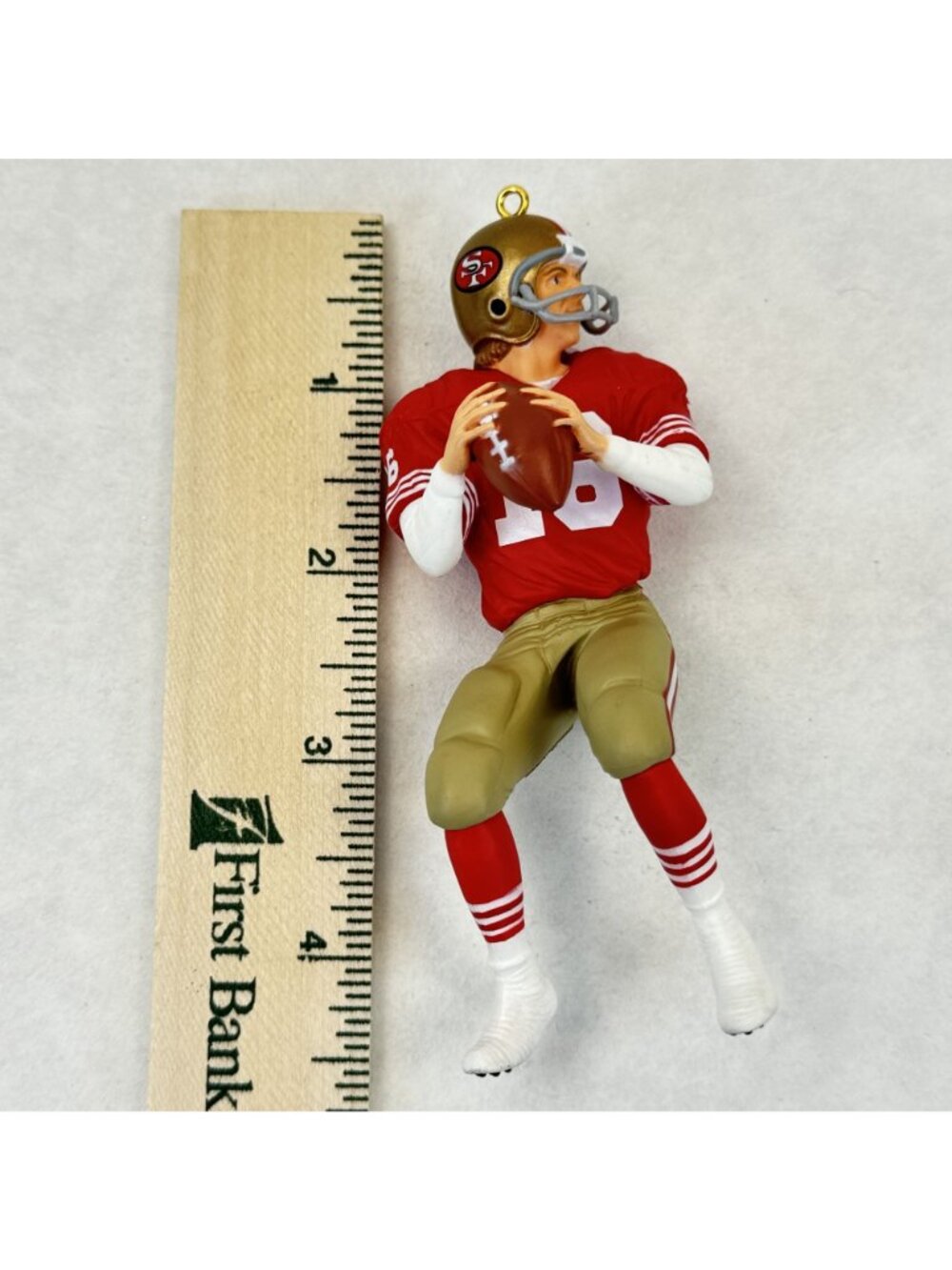 Vtg 1995 Joe Montana 49ers Hallmark Ornament 1st in Football Legends Series NEW - Picture 10 of 16